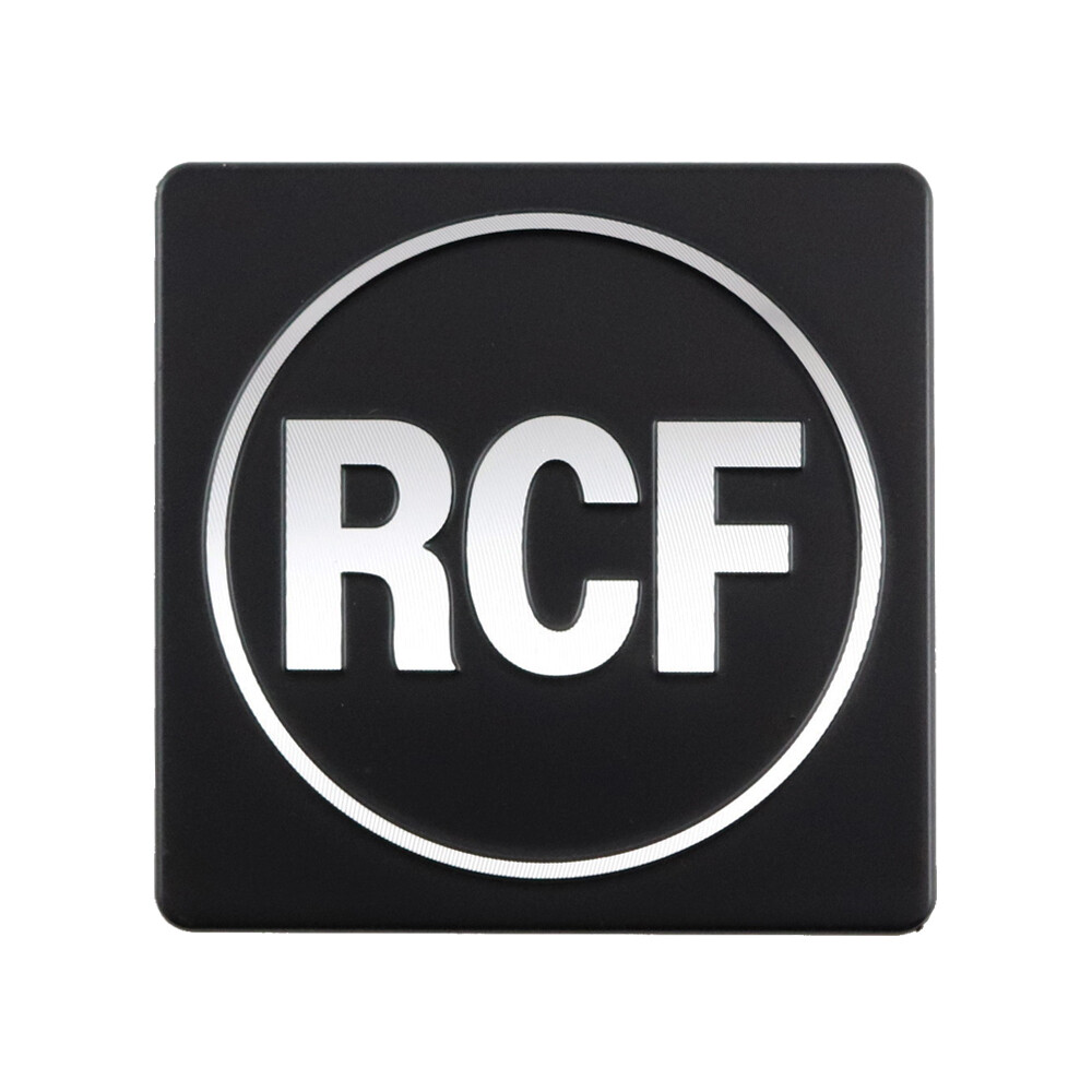 RCF logo badge replacement piece Aluminum 60mm(2.36")X60mm(2.36")