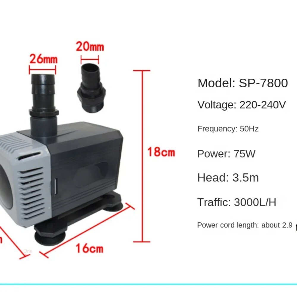 Sp5000sp6000sp7800sp9000 Dual-Use Fish Tank Pumping Filter Submersible Pump