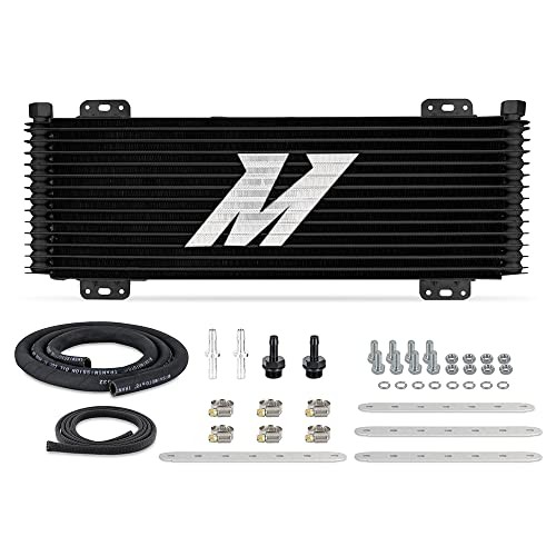 Universal 13-Row Stacked Plate Transmission Cooler, Powder Coated, 22.85-in X