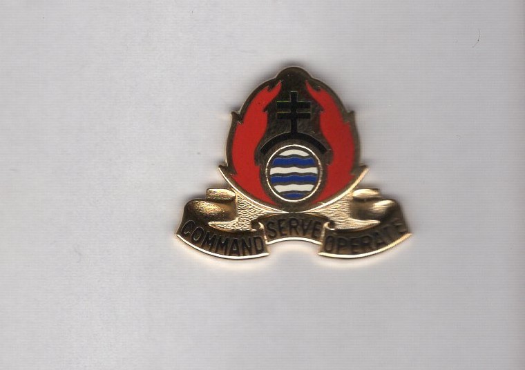 479th Chemical Bn crest DUI c/b clutchback badge D-22