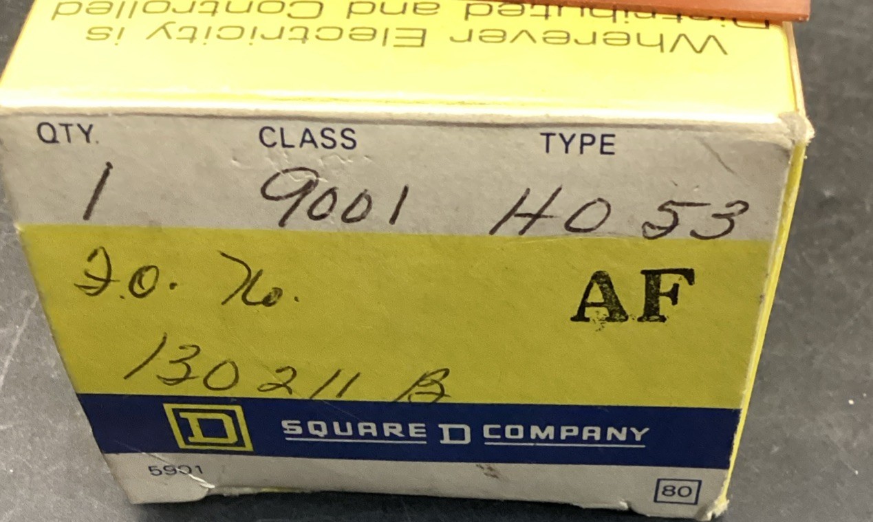 Square D Switch 9001 HO53