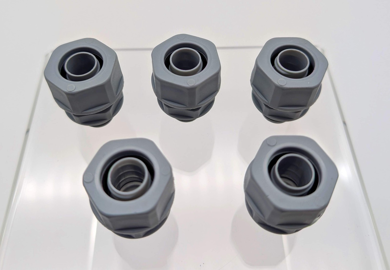 5x LAPP 55501320 Straight Conduit Fittings M16x1.5 Thread 43mm OAL 11mm Opening