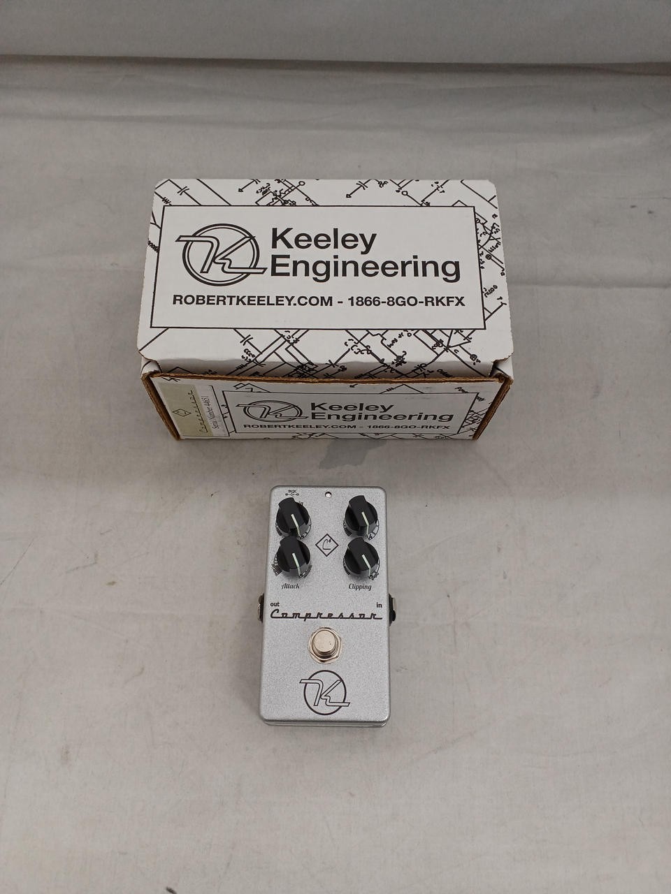 Keeley Compressor C4 Effects Pedal Guitar Stompbox Used