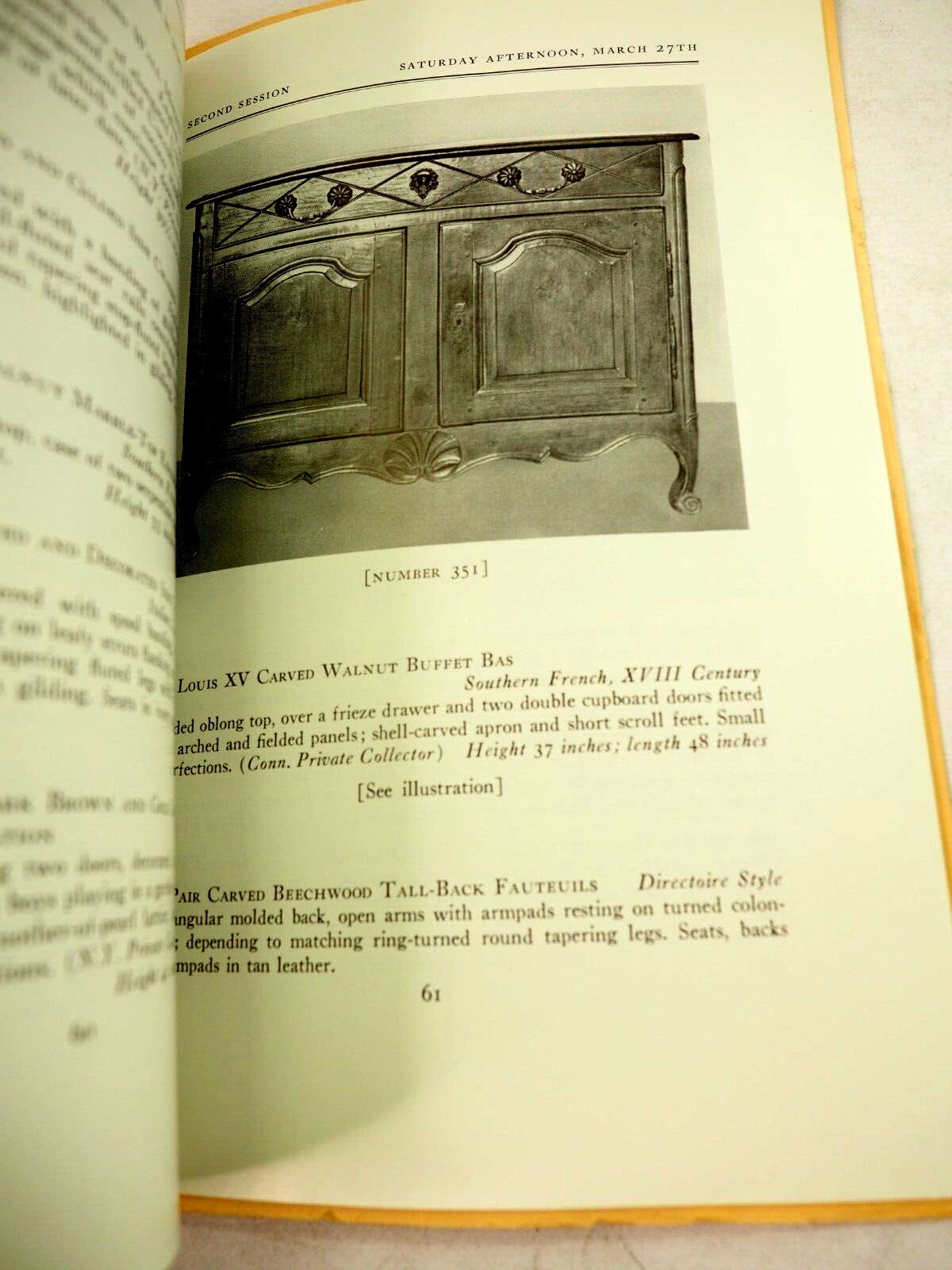 Parke-Bernet Furniture-Tiffany-Rugs Auction Catalog #2338 Mar.1965 w Prices Paid