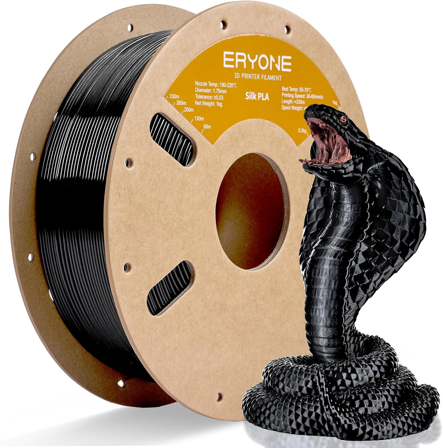 Silk PLA Filament for 3D Printer 1.75Mm +/- 0.03Mm, Shiny Filament 1Kg (2.1Lbs)/