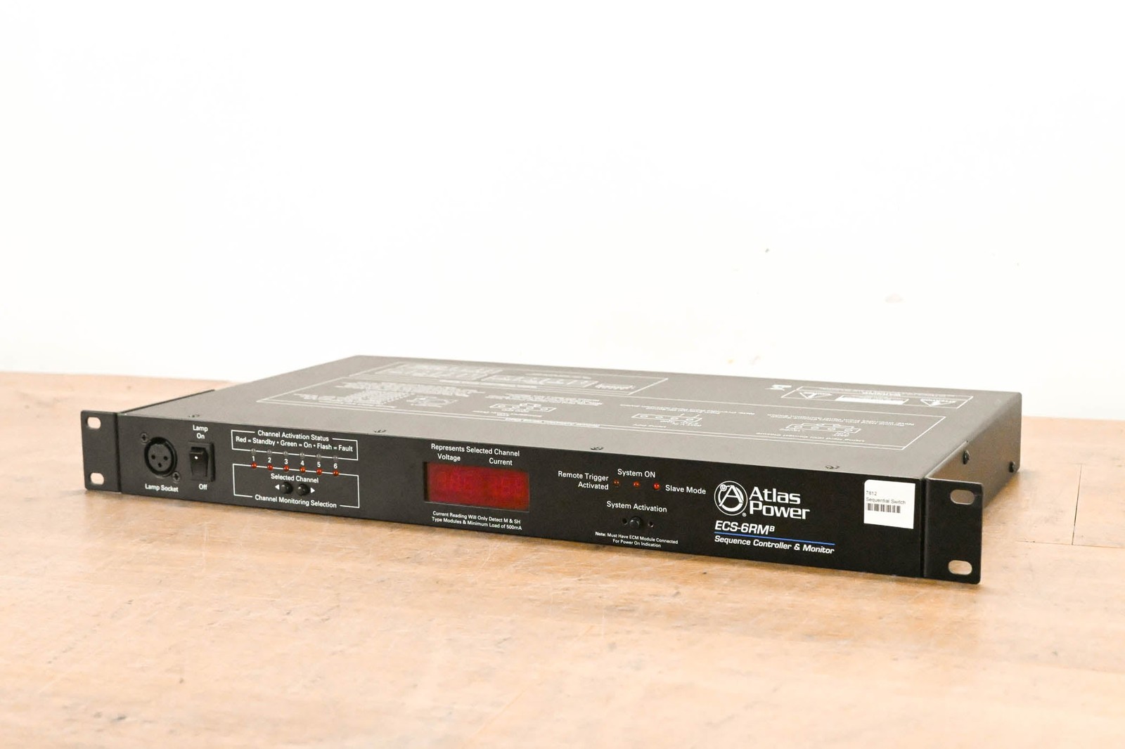 Atlas Sound ECS-6RM AC Sequence Controller and Monitor (NO POWER SUPPLY) CG01PW8
