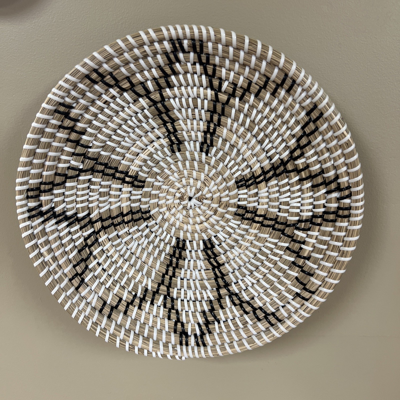 Rattan Wicker Wall Decor Basket 12”