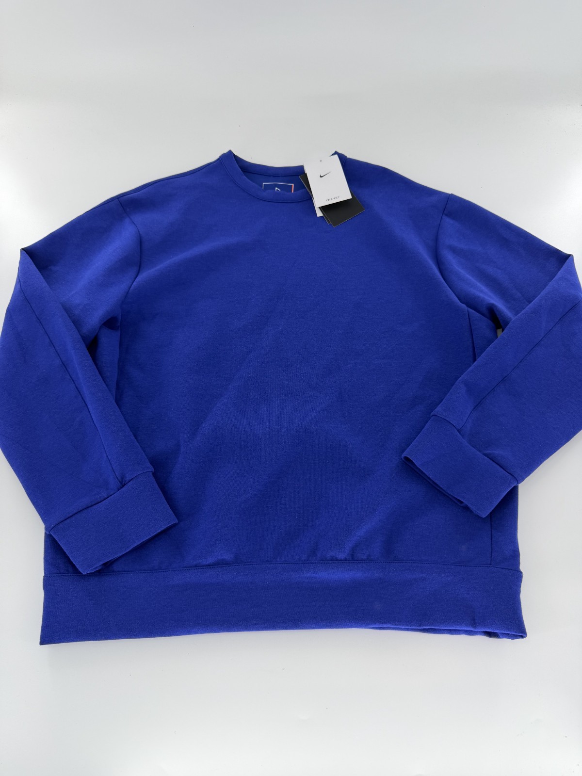 Nike 24.7 ImpossiblySoft Crewneck Sweatshirt Blue HQ6964-455 Men’s Small S NWT