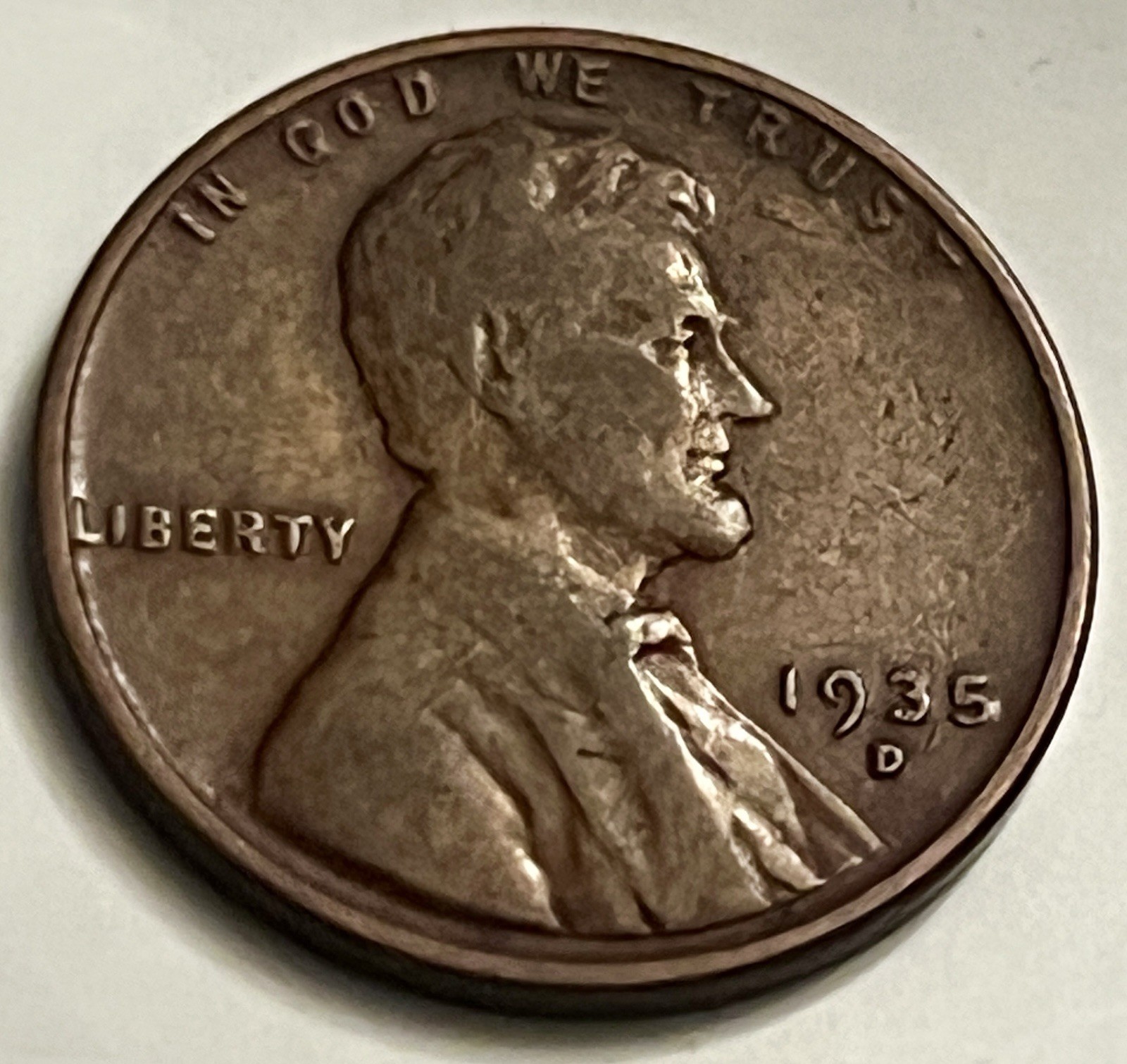 1935-D Lincoln Wheat Cent Denver Depression Era Mid-Grade BN1699