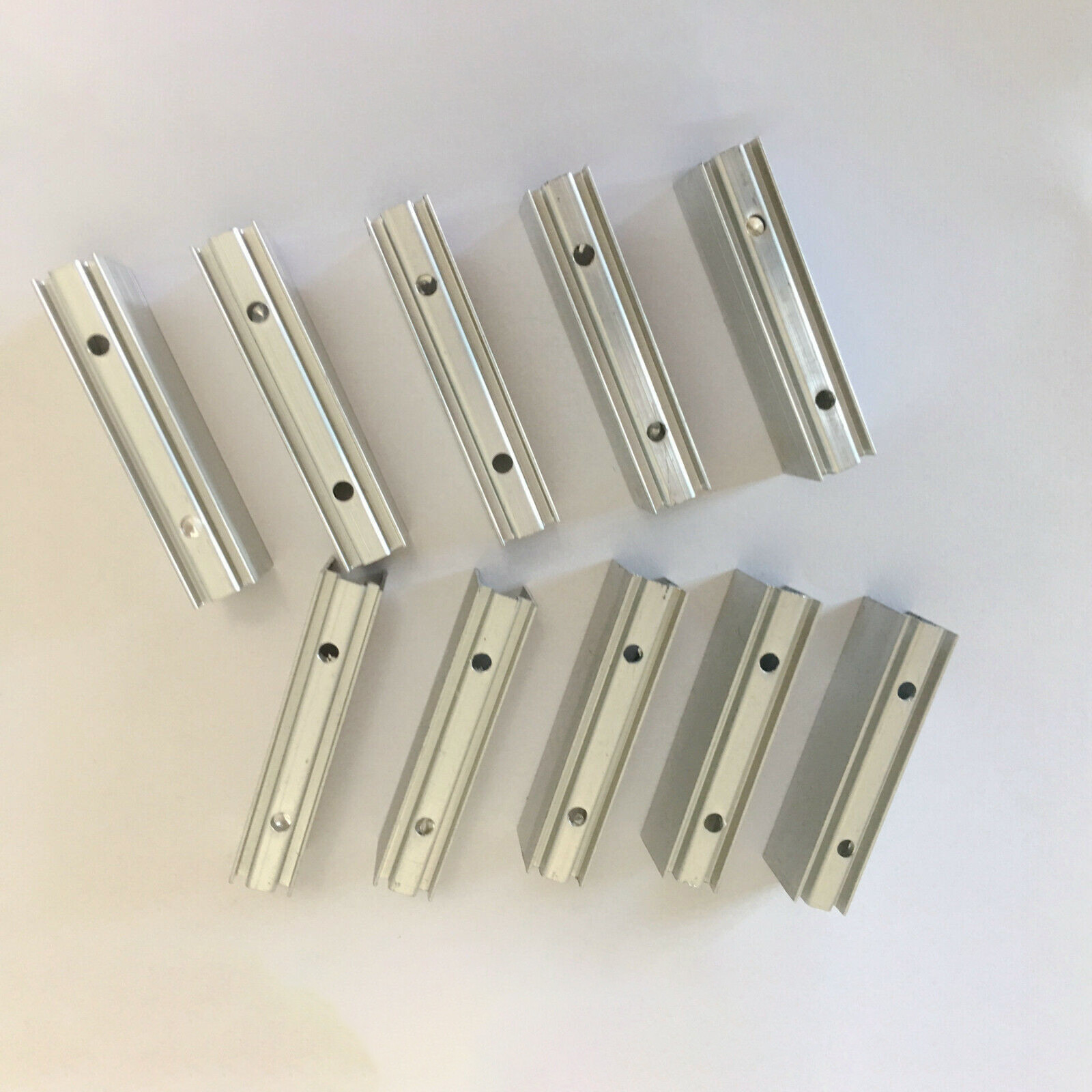 Aluminum Mounting Clips 2" (5cm) Channel Holders for Soft Neon PVC Strips 8mm