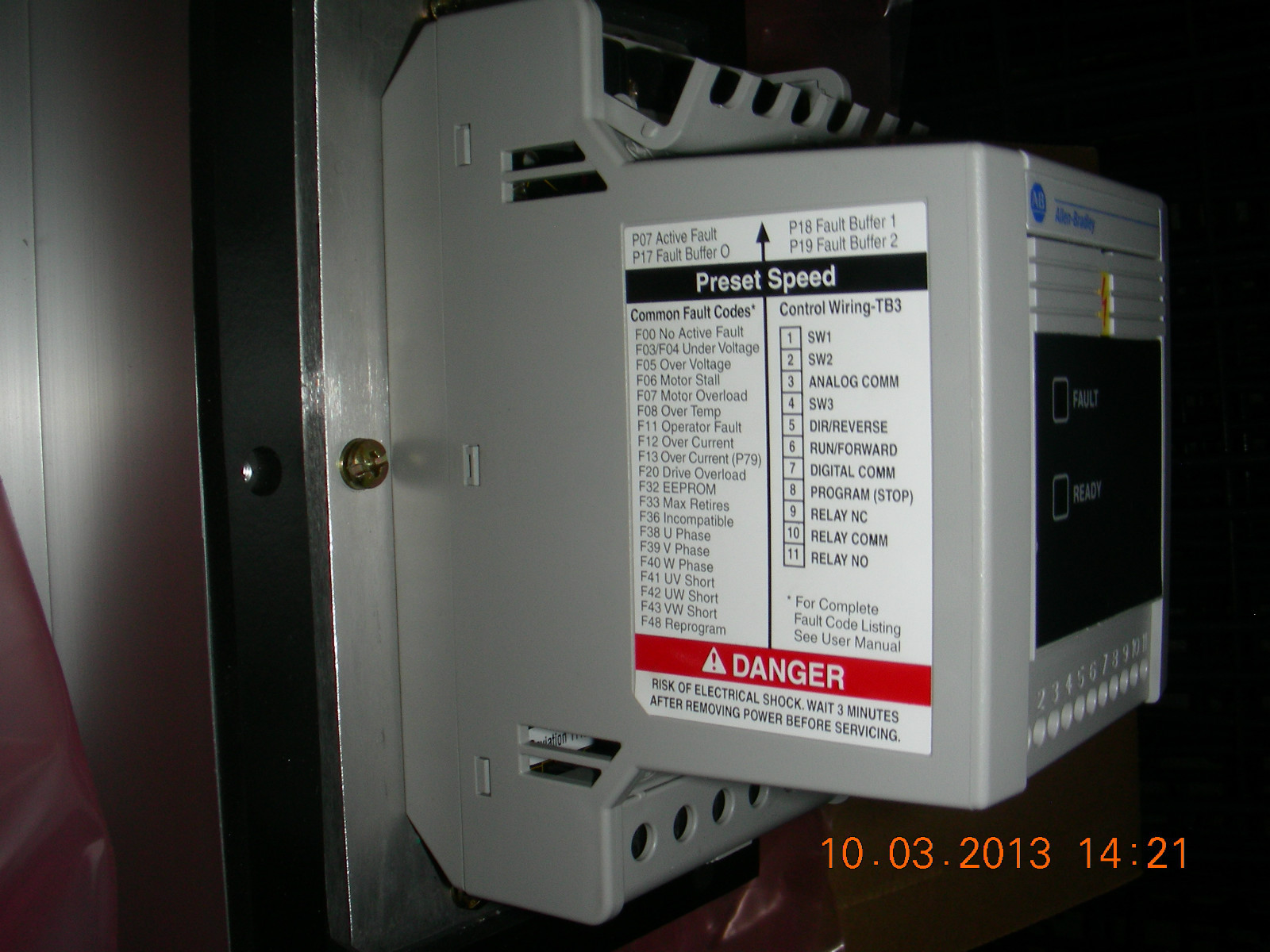 Allen Bradley AC Smart Speed Controller 160 Series 160-AA04PPS1