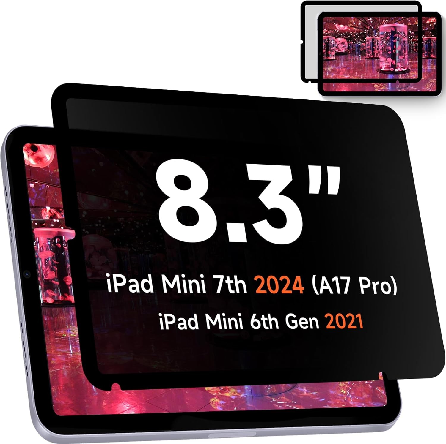 iPad Mini 6/7 Privacy Screen Protector Matte