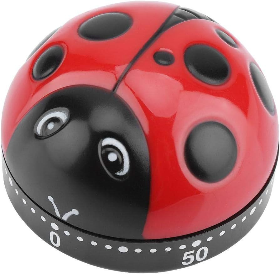 Cute Shape Kitchen Timer 60 Minutes Timer with Loud Ring Mechanical Wind-Up Time