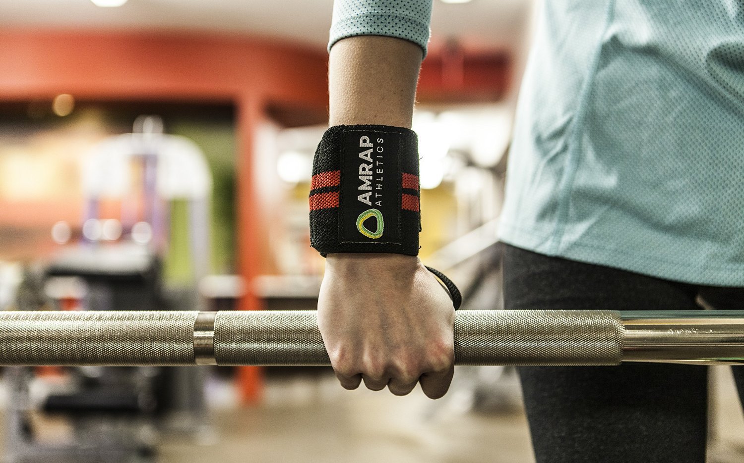 Wrist Wraps by AMRAP Athletics - Pair of 12" Long 3" Wide Soft Cotton Wraps with