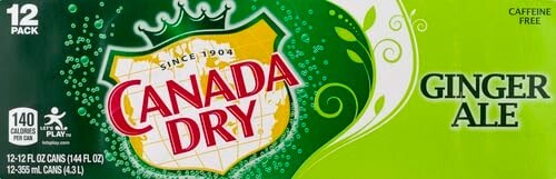 Canada Dry Ginger Ale, 12 oz Cans, 12-Pack