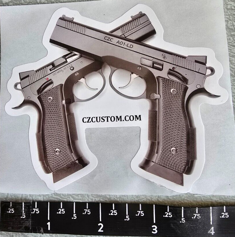CZ USA Custom CZC A01-LD Pistol Gun Firearms Vinyl Decal Sticker Shot Show 2025