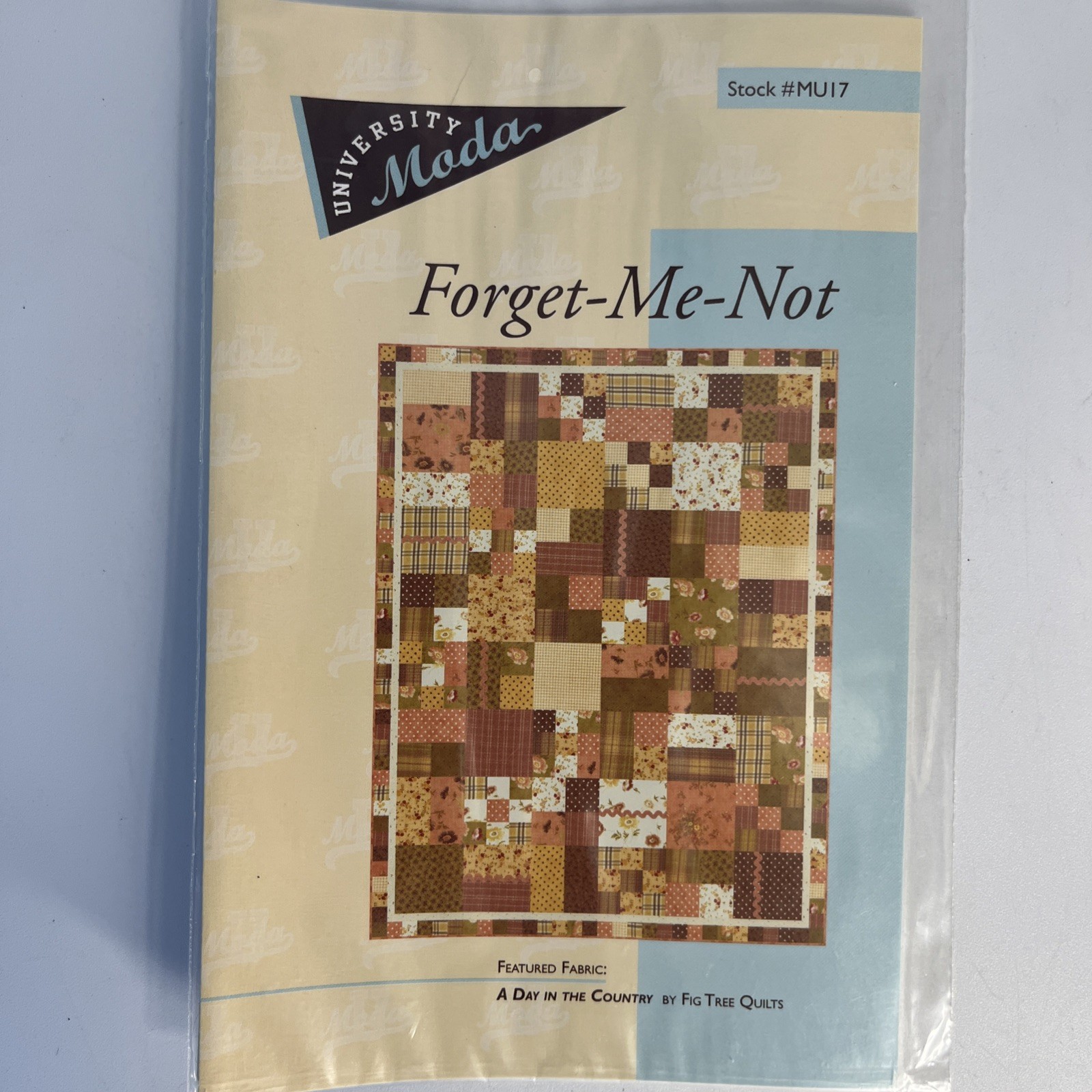 Moda University Forget-Me-Not 60” x 78” Quilt Pattern