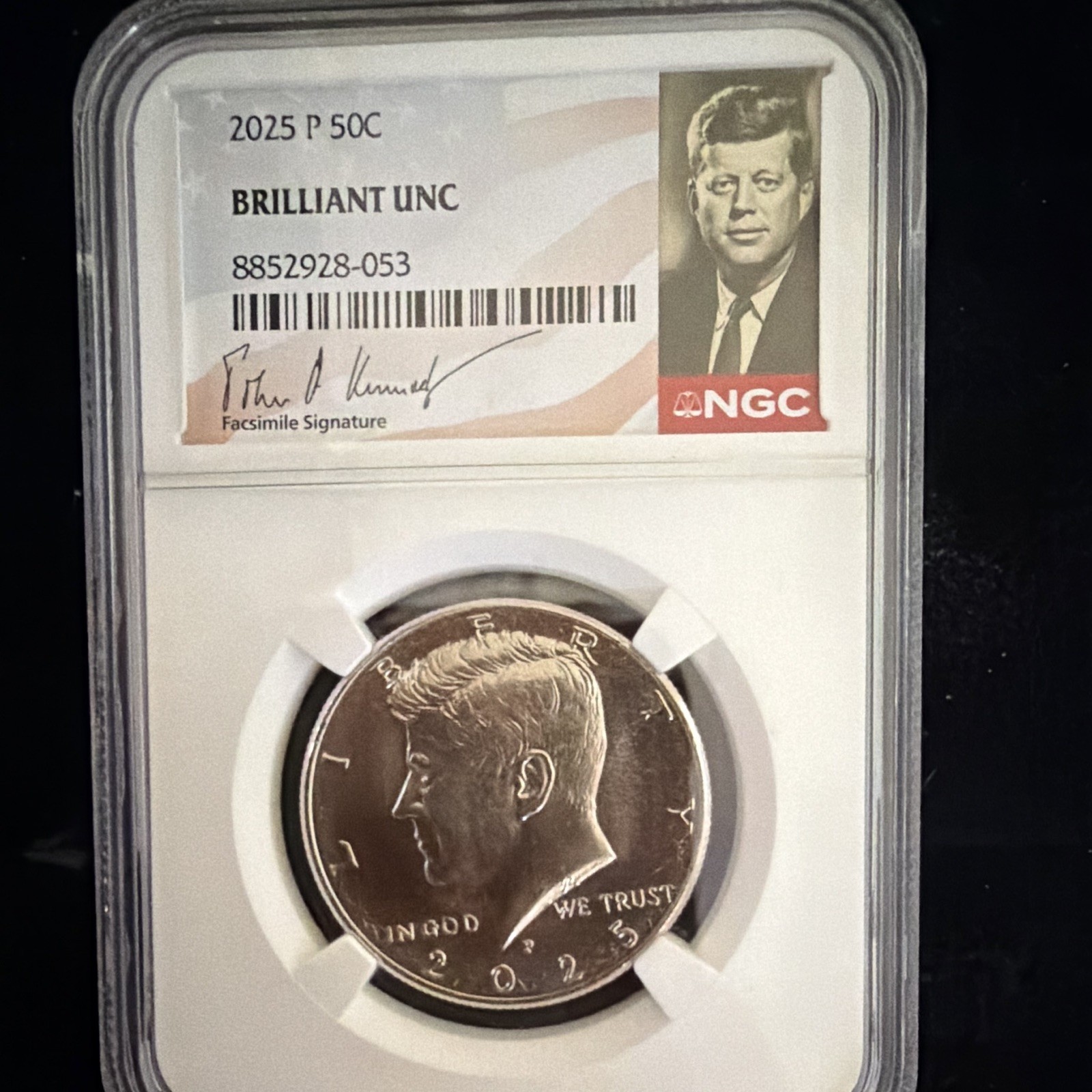 NGC 2025-P Kennedy Half Dollar 50C Philadelphia Business Strike Brilliant Unc