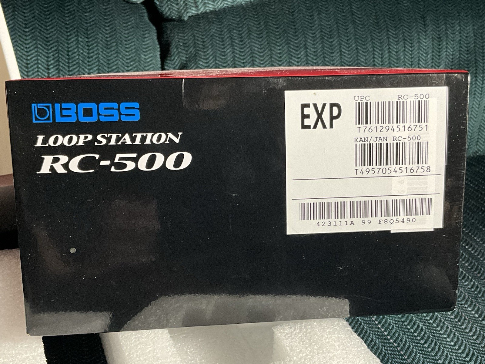 Boss RC-500 Loop Station BOX ONLY, Empty Product Box And Padding. Great Shape