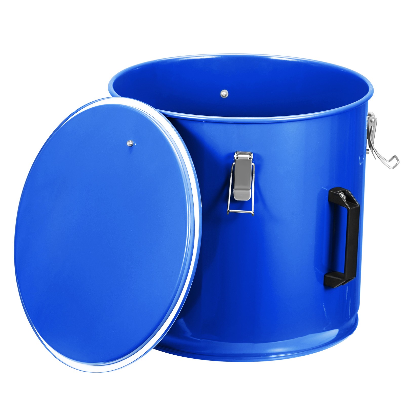 Fryer Grease Bucket 8 Gal Blue Oil Disposal Caddy Bucket with Filter Bag & Lid