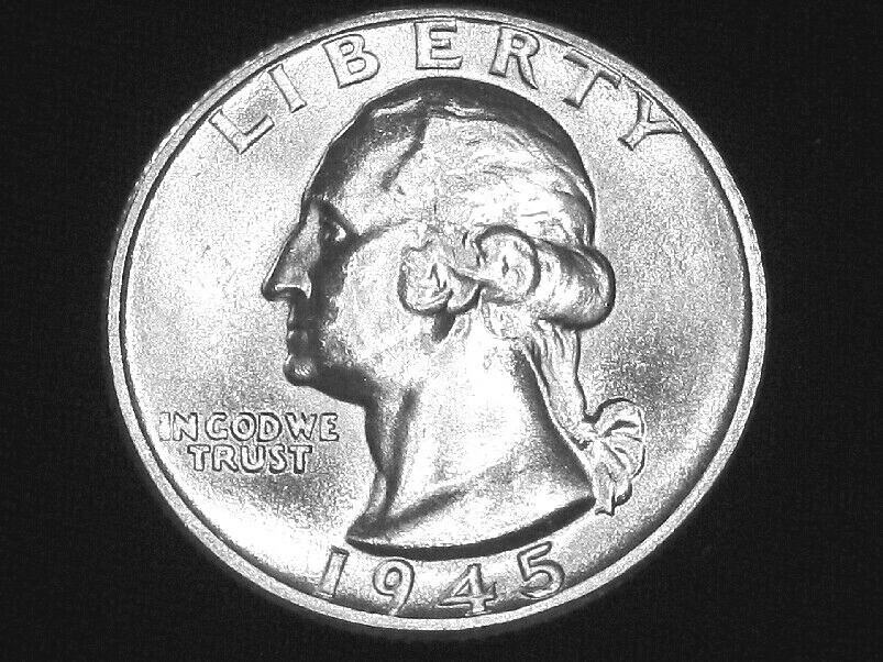1945-D Washington Quarter --- Very Choice Uncirculated