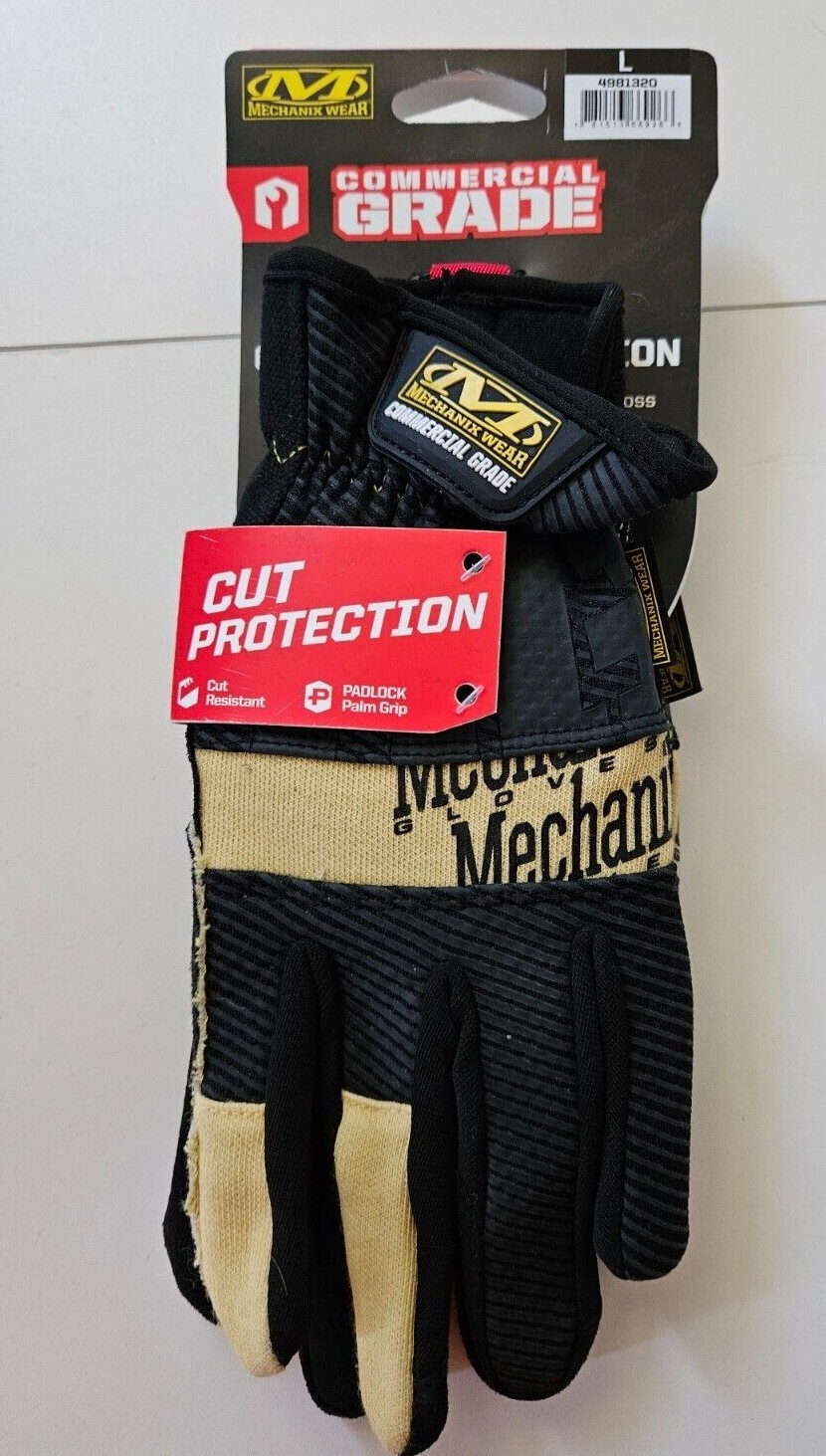 MECHANIX WEAR Black Synthetic Leather Gloves (1-Pair)