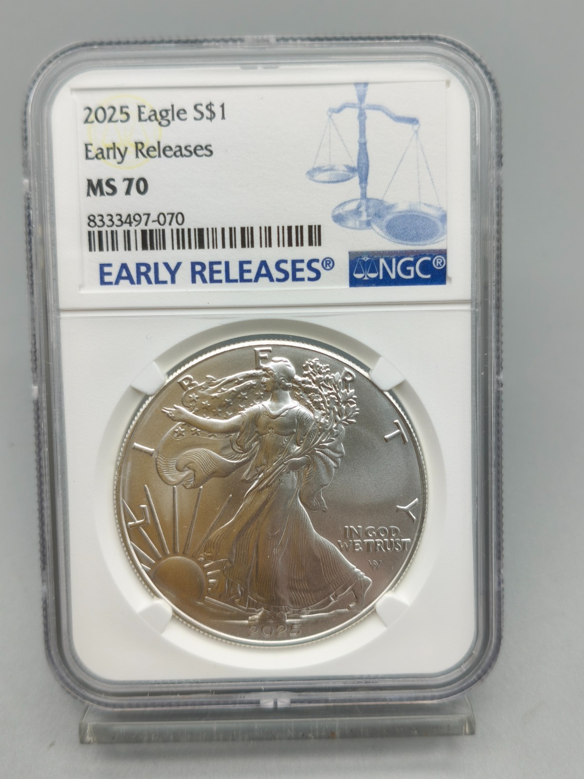 2025 American Silver Eagle NGC MS 70 Early Releases