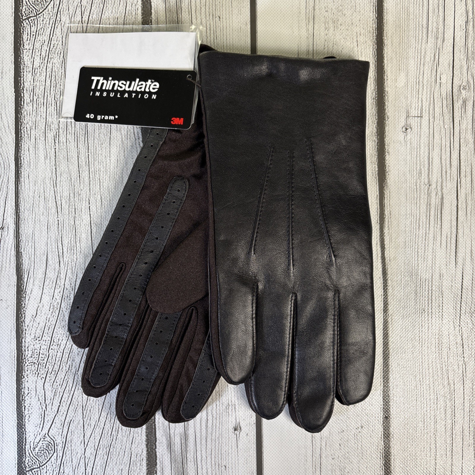 LAUER LITE GENUINE LEATHER BROWN FINE GLOVES for MEN ONE SIZE FITS ALL BRAND NEW