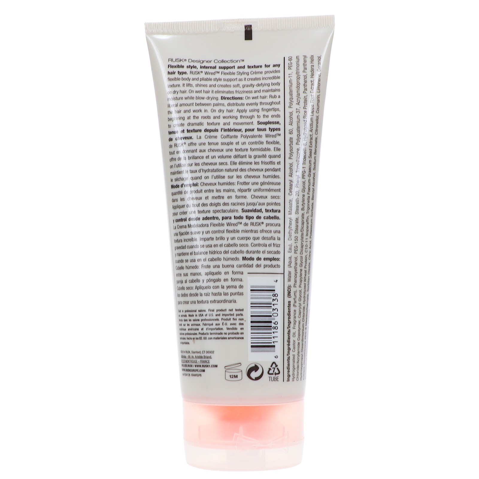 Rusk Wired Styling Cream 6 oz - 2 Pack
