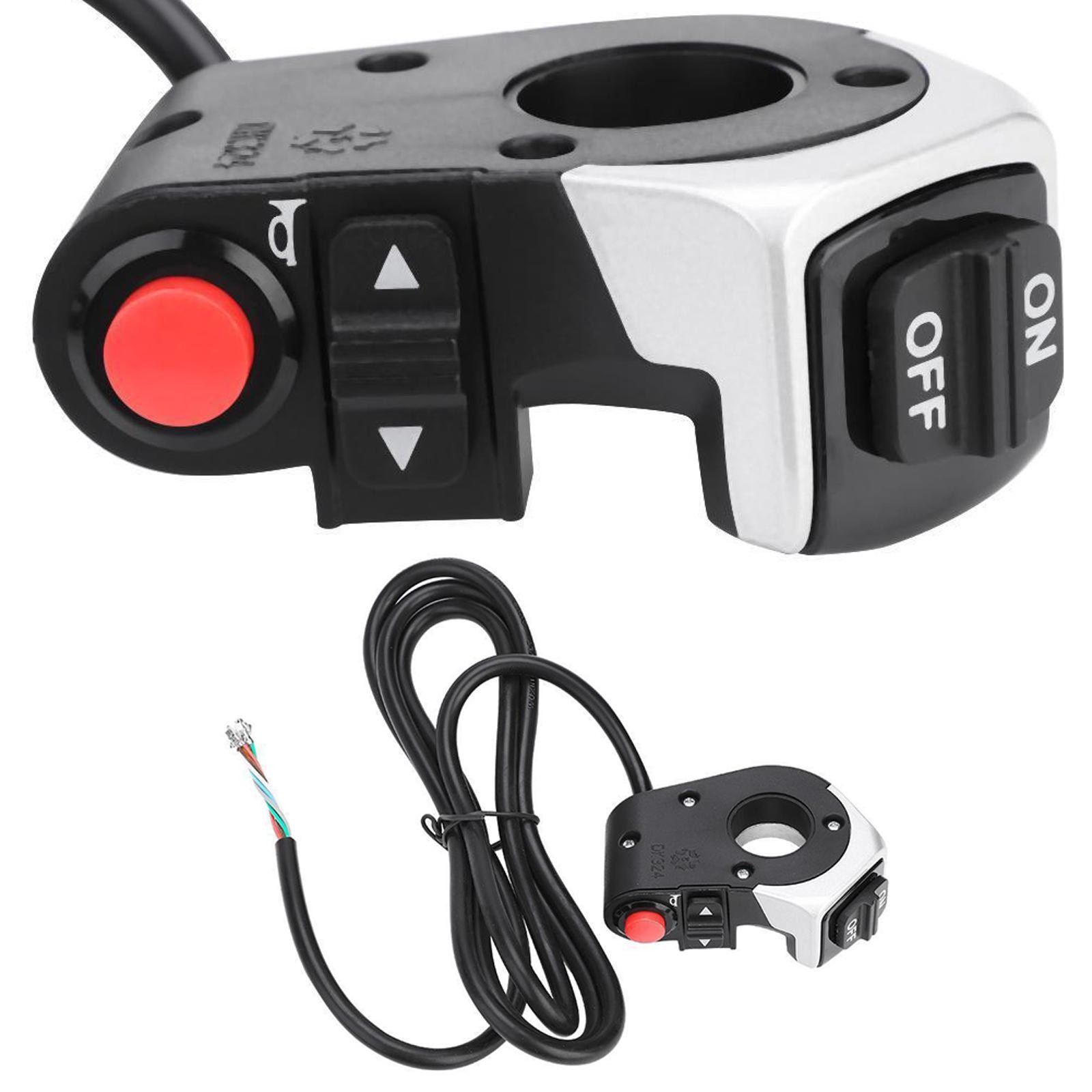 22.5mm Motorcycle Scooter Handlebar On Off~Turn Signal~Headlight~Horn Switch a