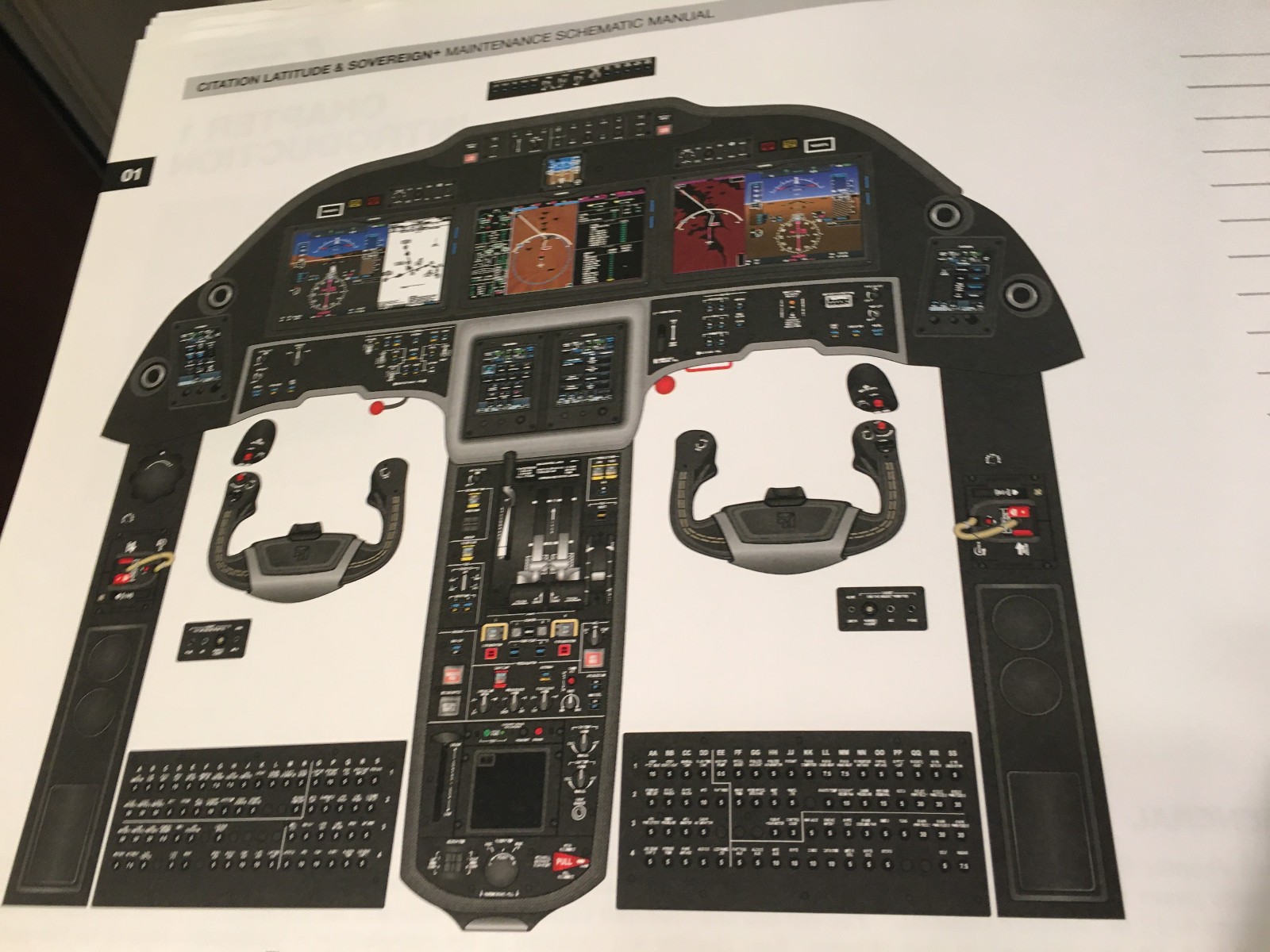 Citation Latitude & Sovereign+ Maintenance Training Schematic Manual