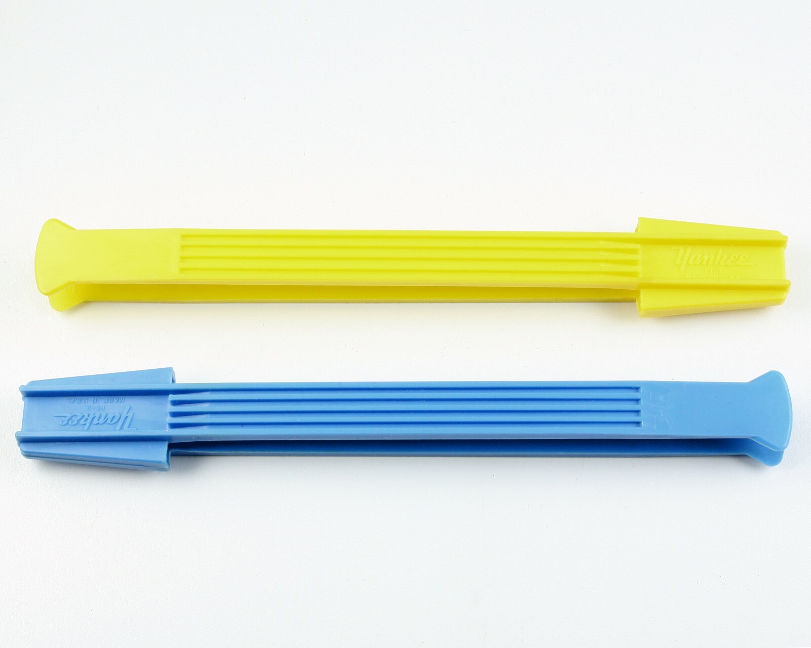 Yankee - 9-in. Plastic Darkroom Print Tongs - Blue & Yellow - Vintage - Lot of 2