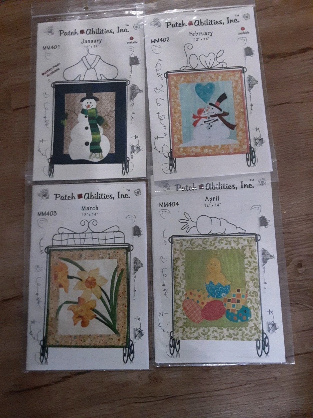 Patchabilities 12 Monthly Mini series Quilt Patterns Calendar Year Complete