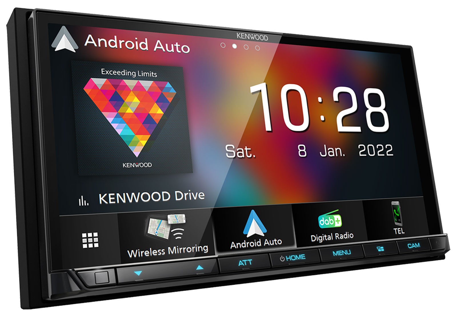 Kenwood MP3 2DIN USB DAB Bluetooth Car Stereo for Audi A6 C5 01-05 Active System Mi
