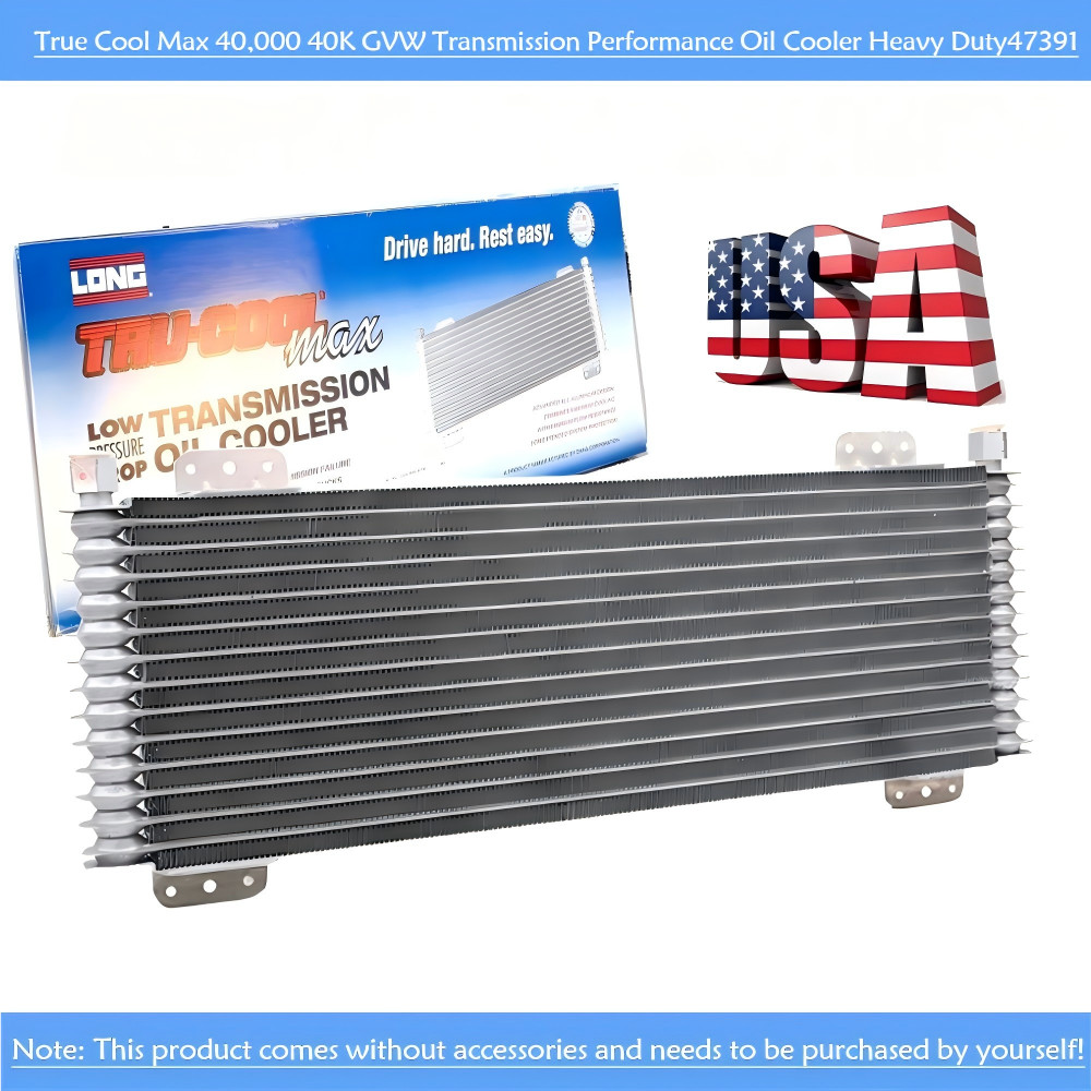 True Cool Max 40,000 40K GVW Transmission Performance Oil Cooler Heavy Duty47391