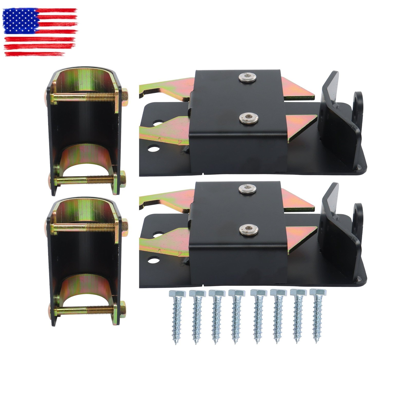 Farm Gate Latch Metal Gate 2"–2 3/4" Post W/Mounting Screw 2PK Heavy Duty 2 Way