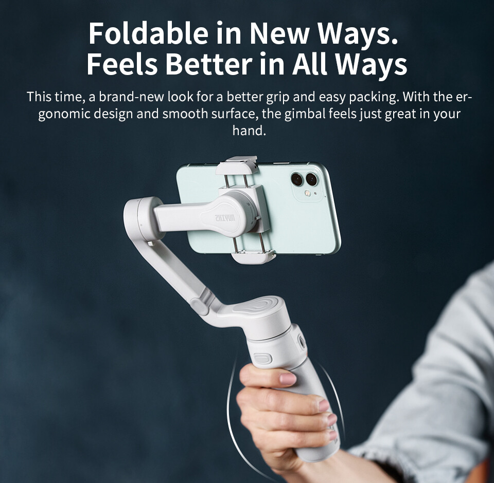 Zhiyun Smooth Q4 Gimbal 3-Axis Portable Foldable for Android iPhone Stabilizer