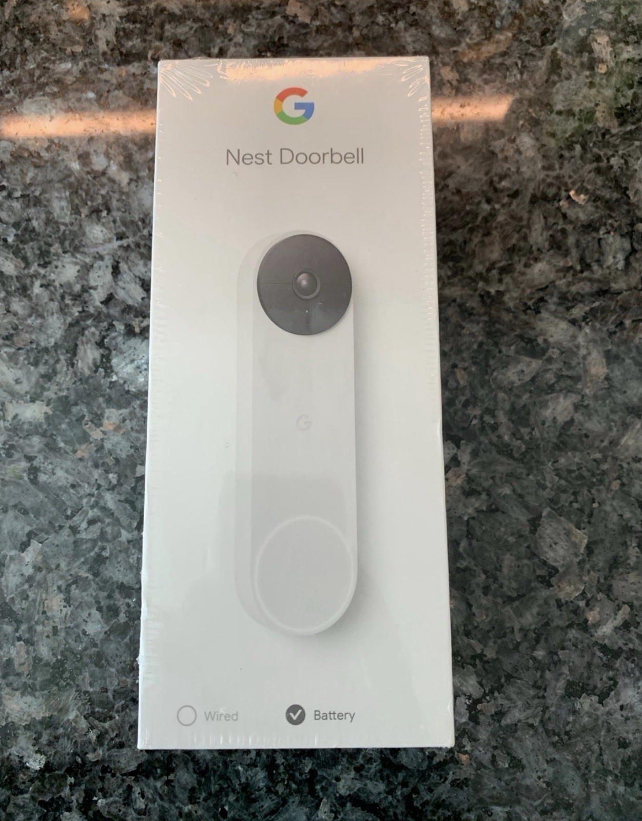 Google Nest Doorbell (Battery) - Snow  GA01318-US NEW SEALED