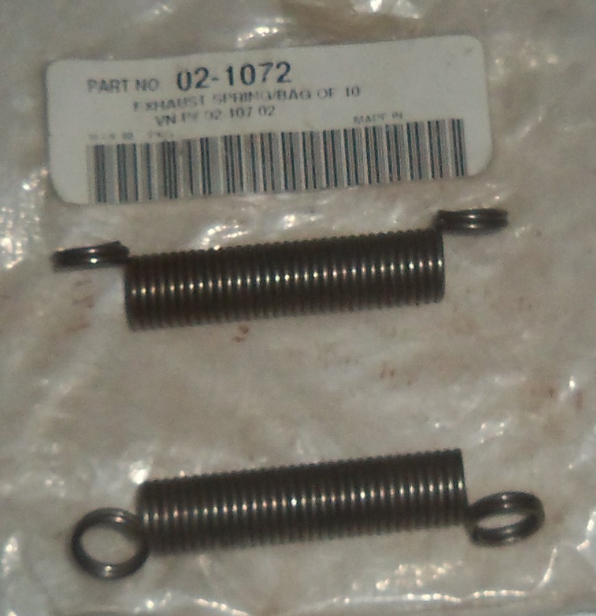 KIMPEX EXHAUST SPRING PACK OF 2 	02-1072 NOS