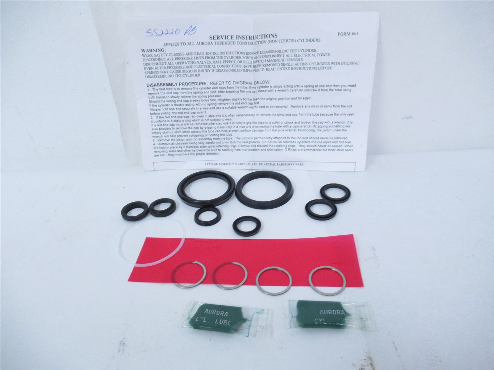 243926 New-No Box; Aurora Air Products 550024 Seal Repair Kit
