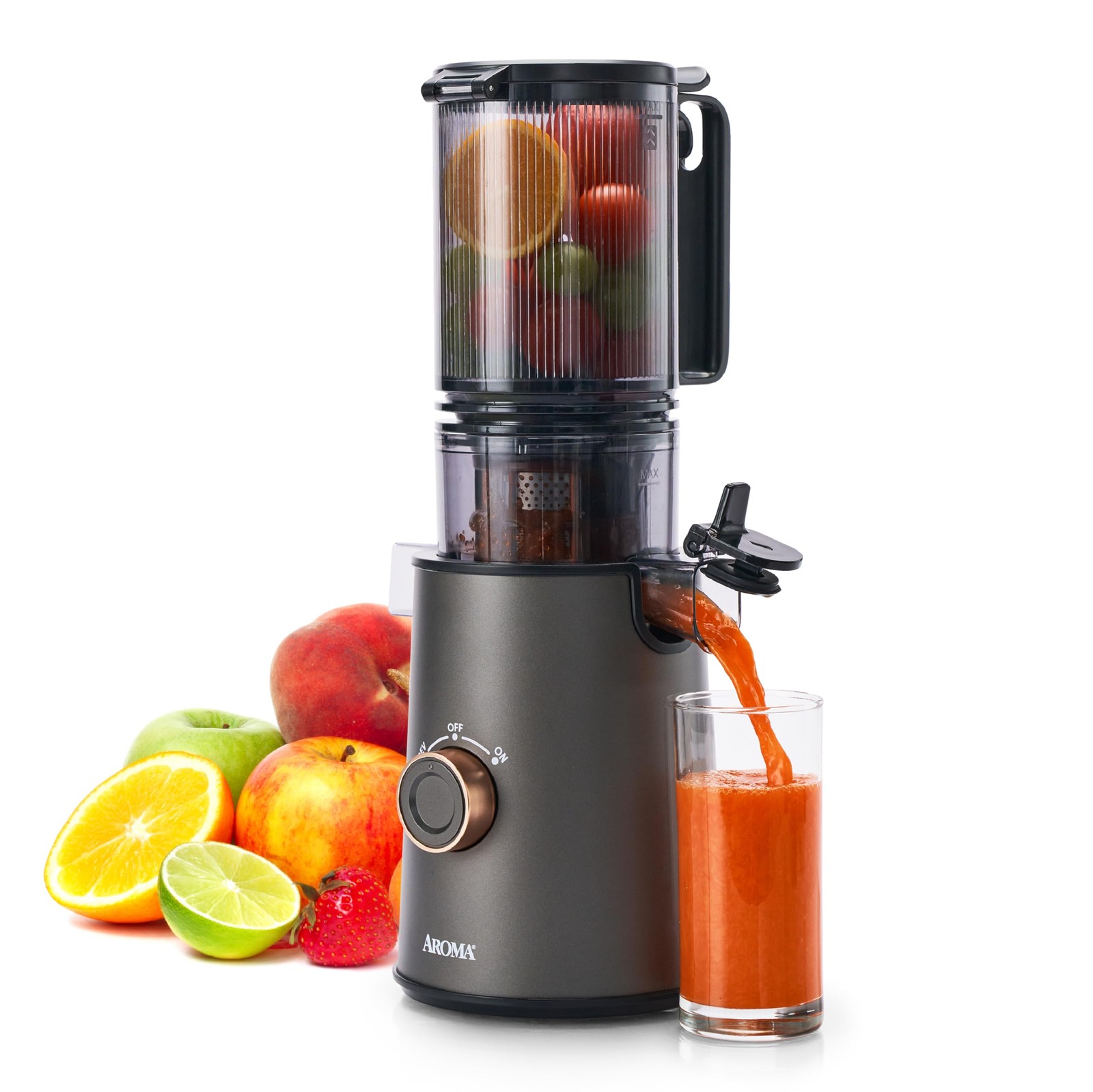 ® Cold Press Juice Machine Slow Masticating Fruit and Vegetable Juicer for Ho...