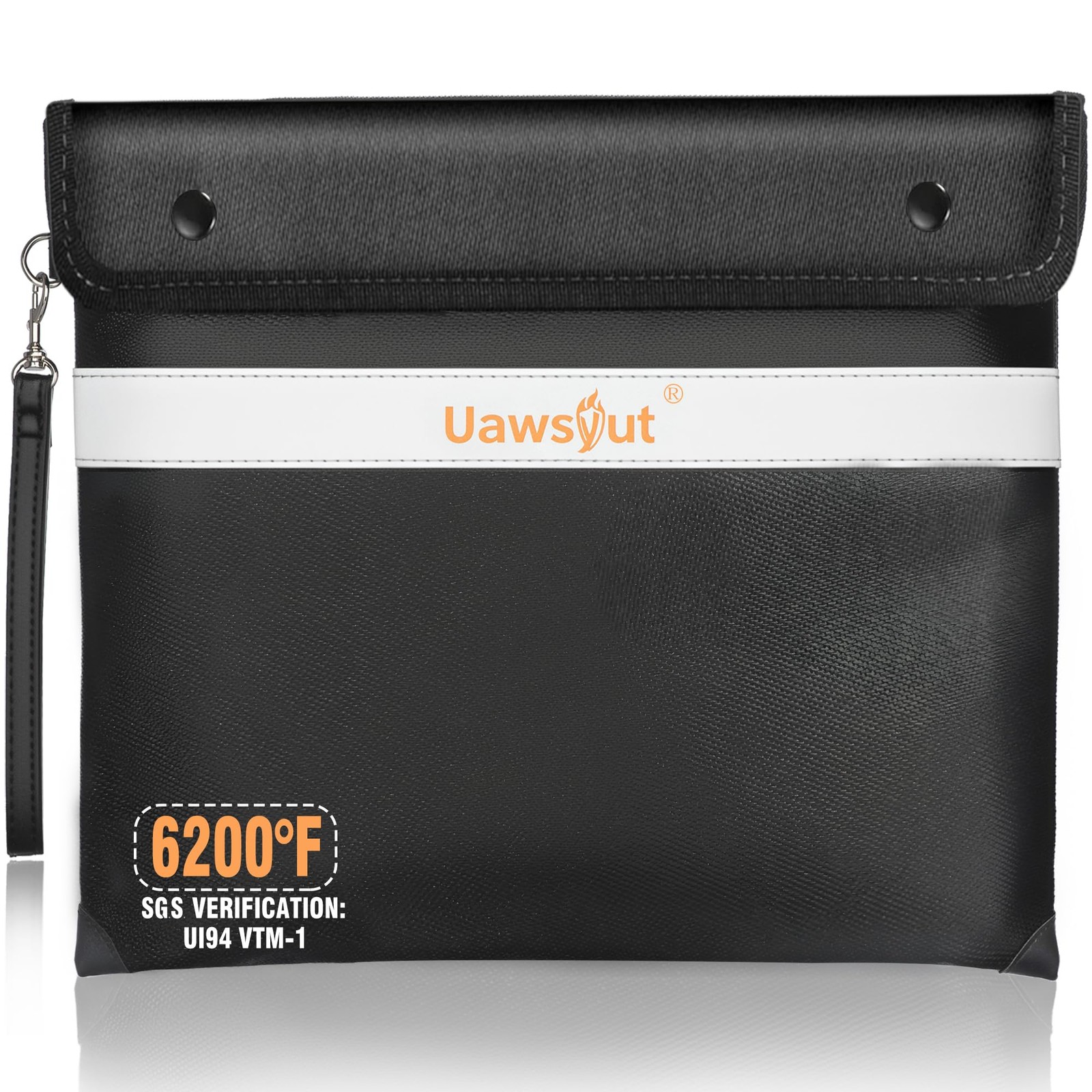 Fireproof Document Bag - 6200°F Important Document Bags with Zipper, Water Re...