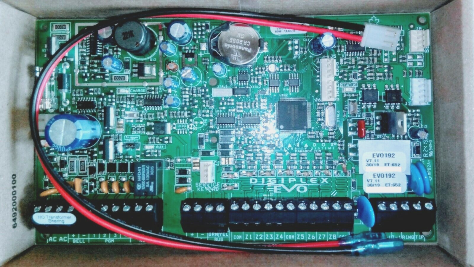 Paradox EVO192 V7.8 or higher 192 Zone Control Panel Security Alarm System
