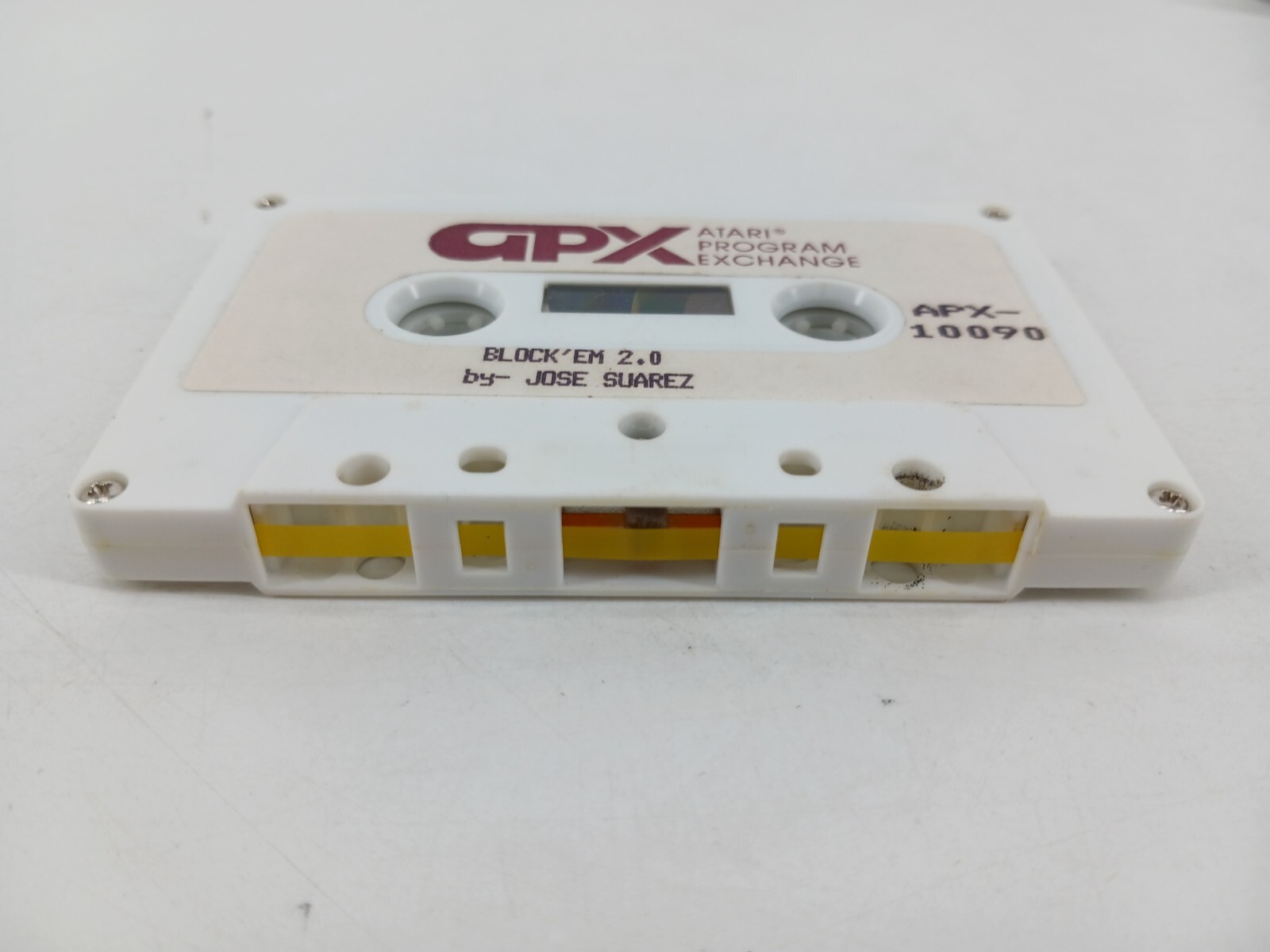 Atari Program Exchange 400 / 800 Block 'Em 2.0 Cassette Tape & Manual APX 10090