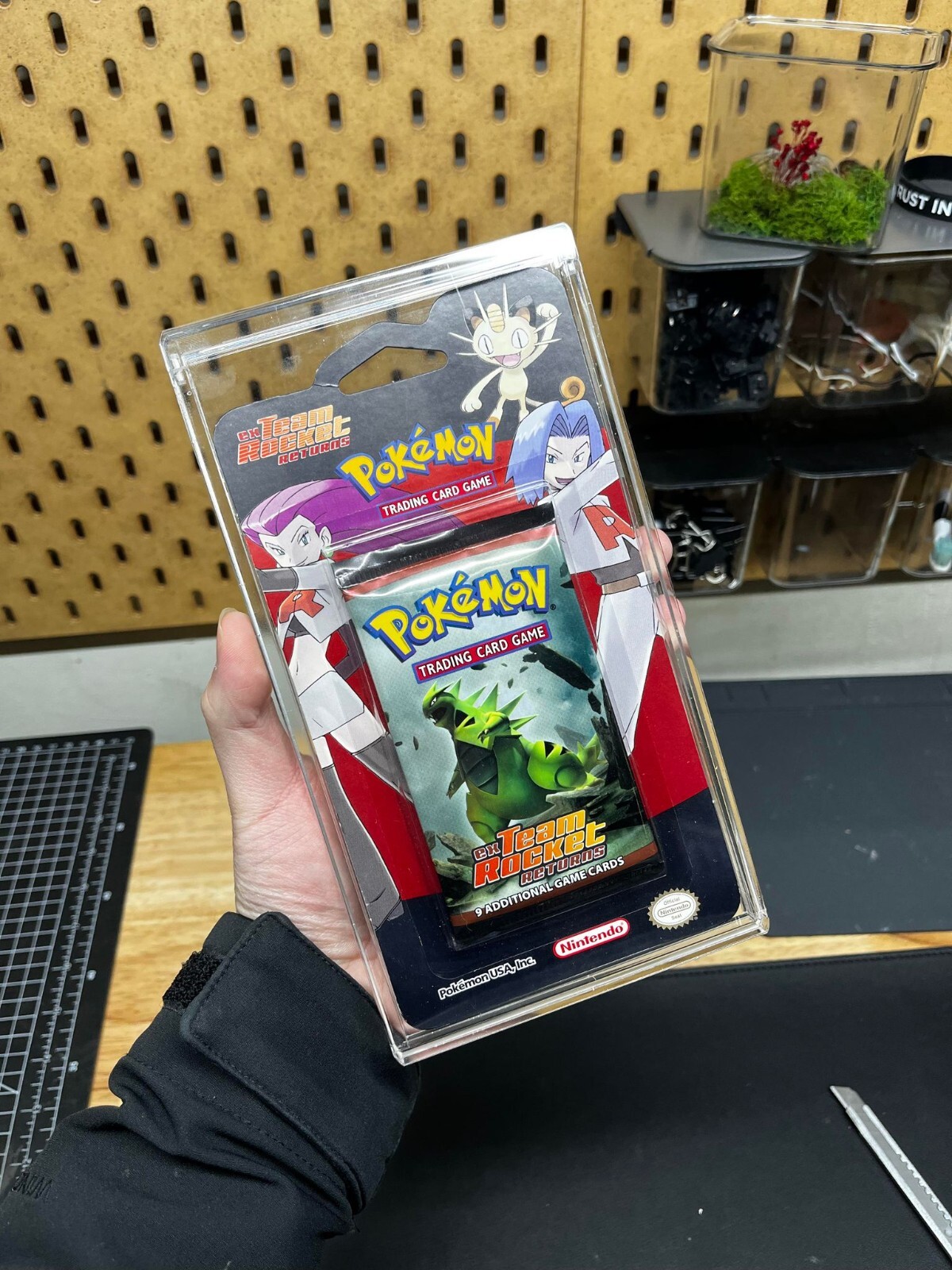 Pokemon Booster BLISTER Pack CASE with a FREE STAND display Magnetic