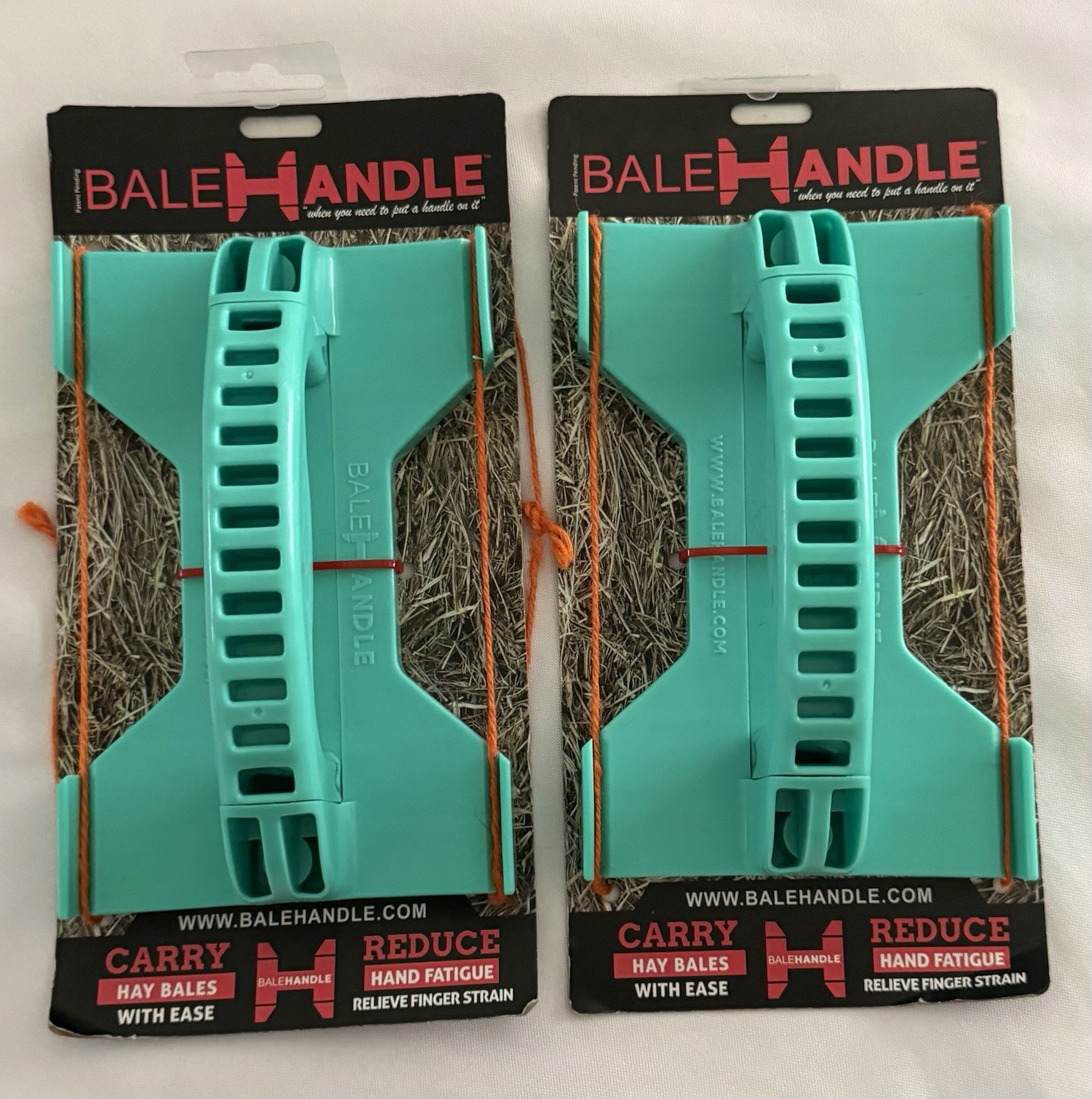 Reinsman Bale Handle Teal Reduce Hand Fatigue Carry Hay Bales With Ease Safety 2
