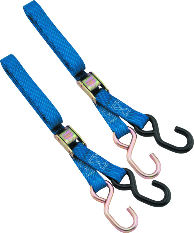BikeMaster 72-Inch Tie-Down Straps, Blue, Pack of 20 - Powersports