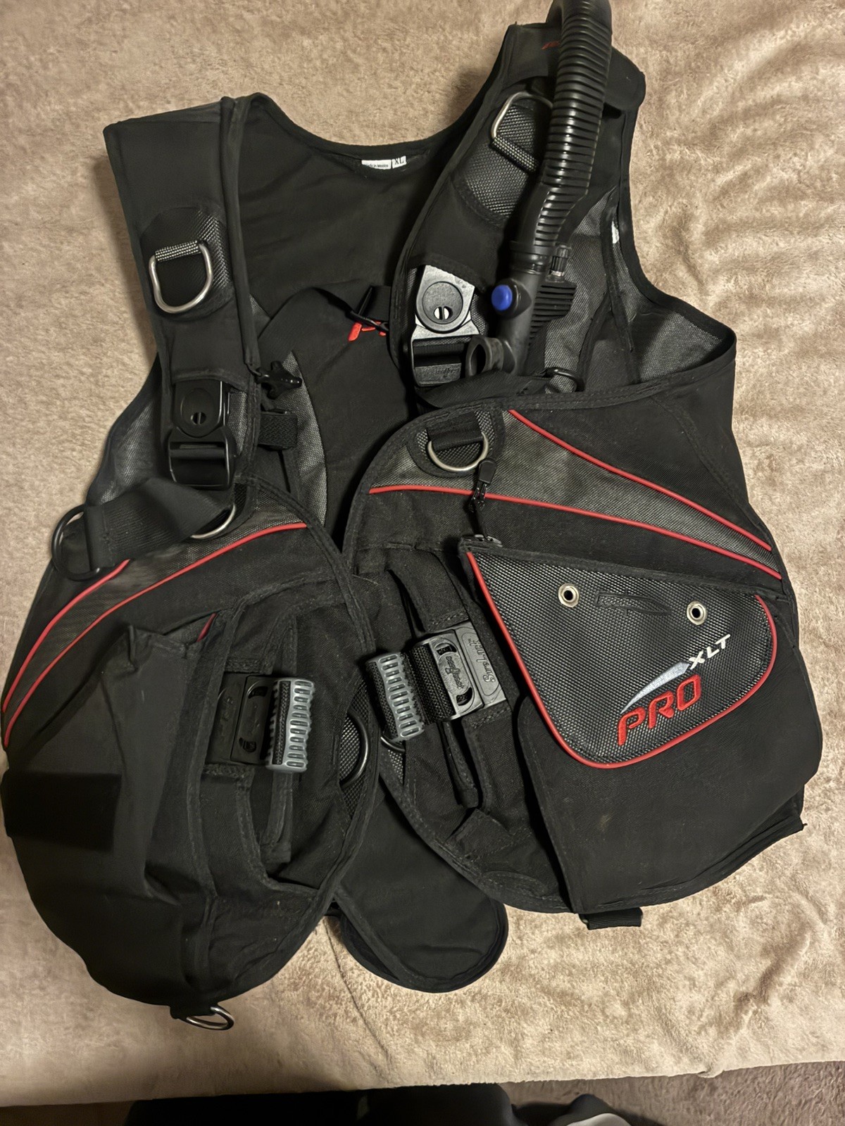 SeaQuest Pro XLT by Aqua Lung W/Tank Traction System size XL Armorshield Cordura