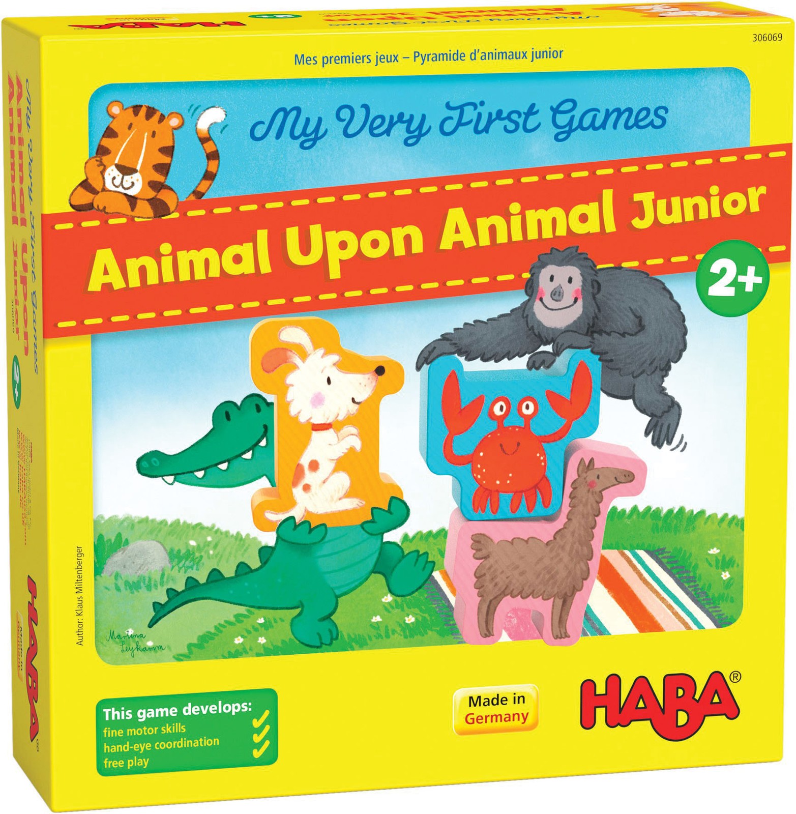 HAB306069 Haba USA My Very First Games: Animal Upon Animal Junior