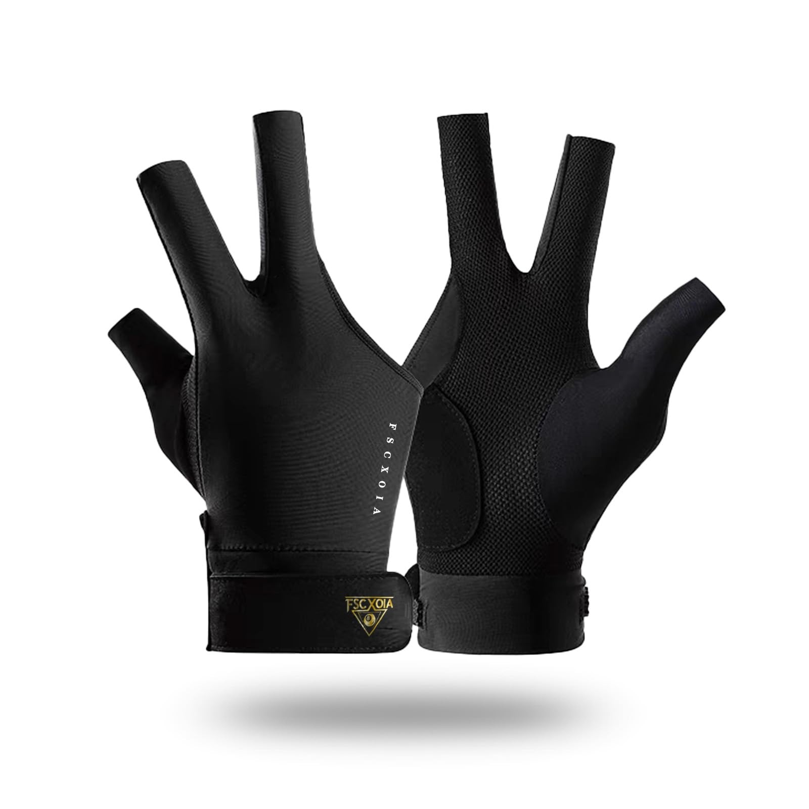 FSCXOIA Billiard Glove for Left Hand - Durable, Comfortable, Adjustable Fit, ...